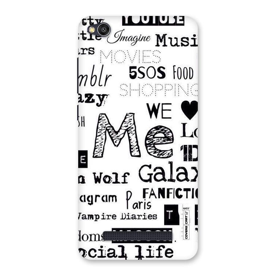 Love Things Back Case for Redmi 4A
