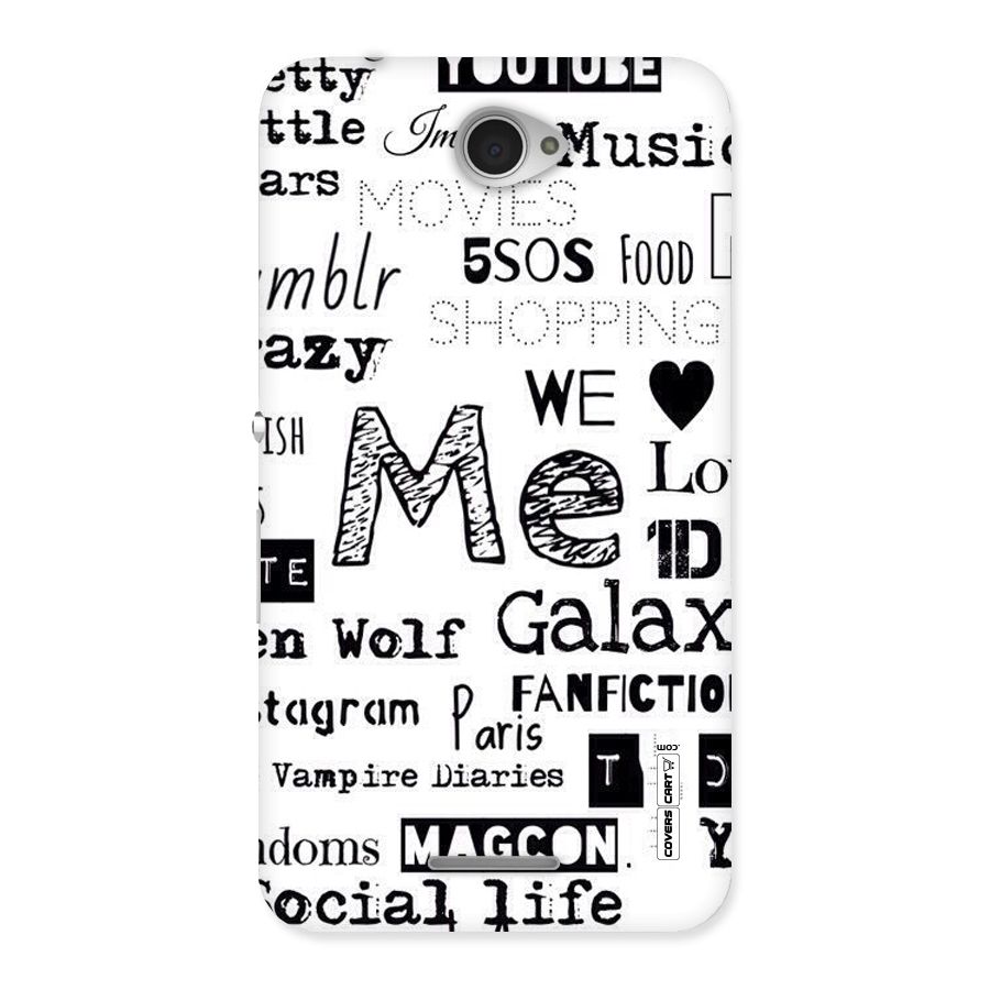 Love Things Back Case for Sony Xperia E4