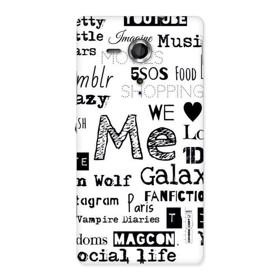 Love Things Back Case for Sony Xperia SP