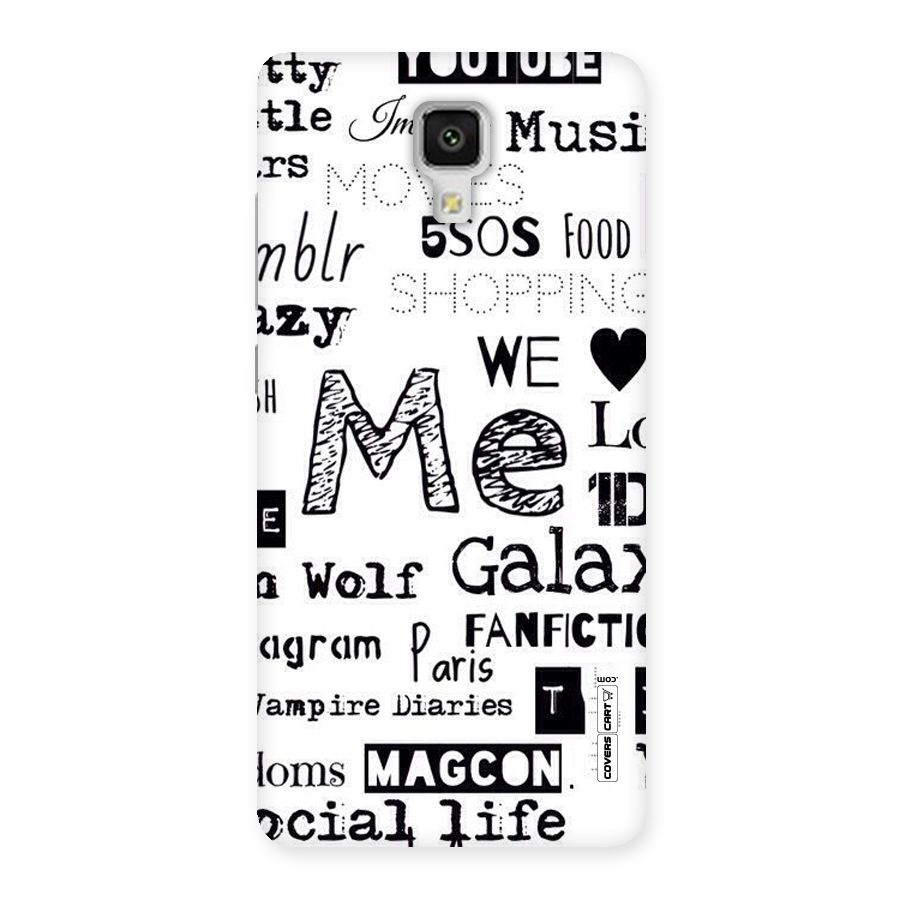Love Things Back Case for Xiaomi Mi 4