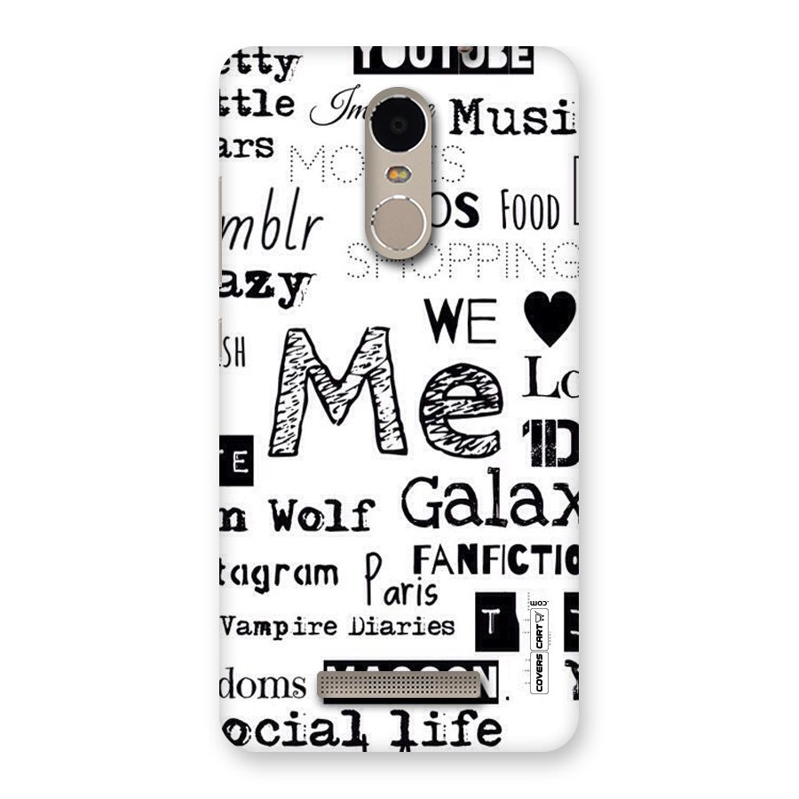 Love Things Back Case for Xiaomi Redmi Note 3