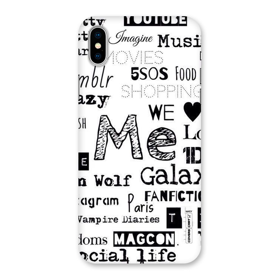 Love Things Back Case for iPhone X