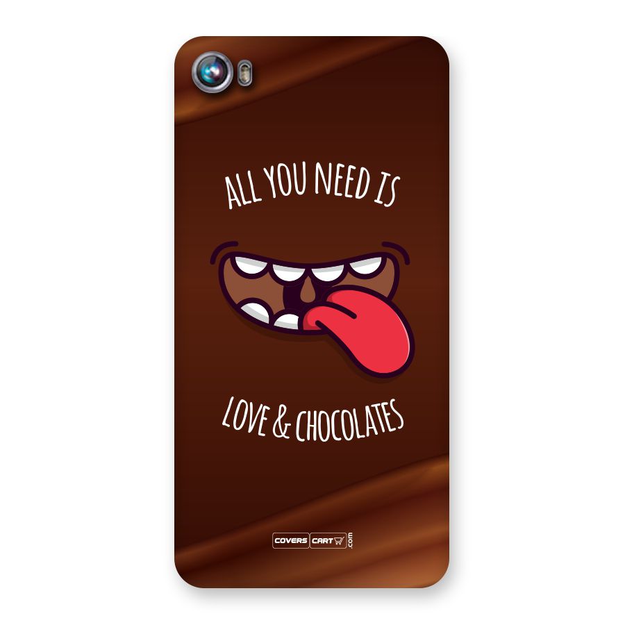 Love and Chocolates Back Case for Canvas Fire 4