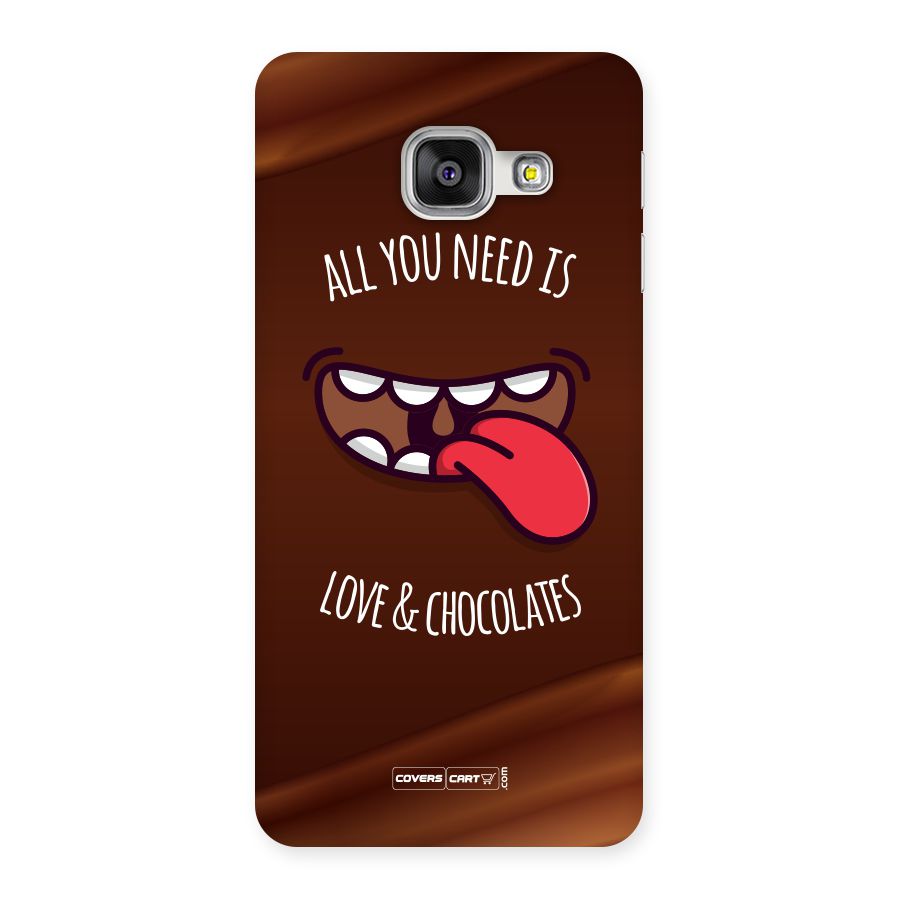 Love and Chocolates Back Case for Galaxy A3 2016