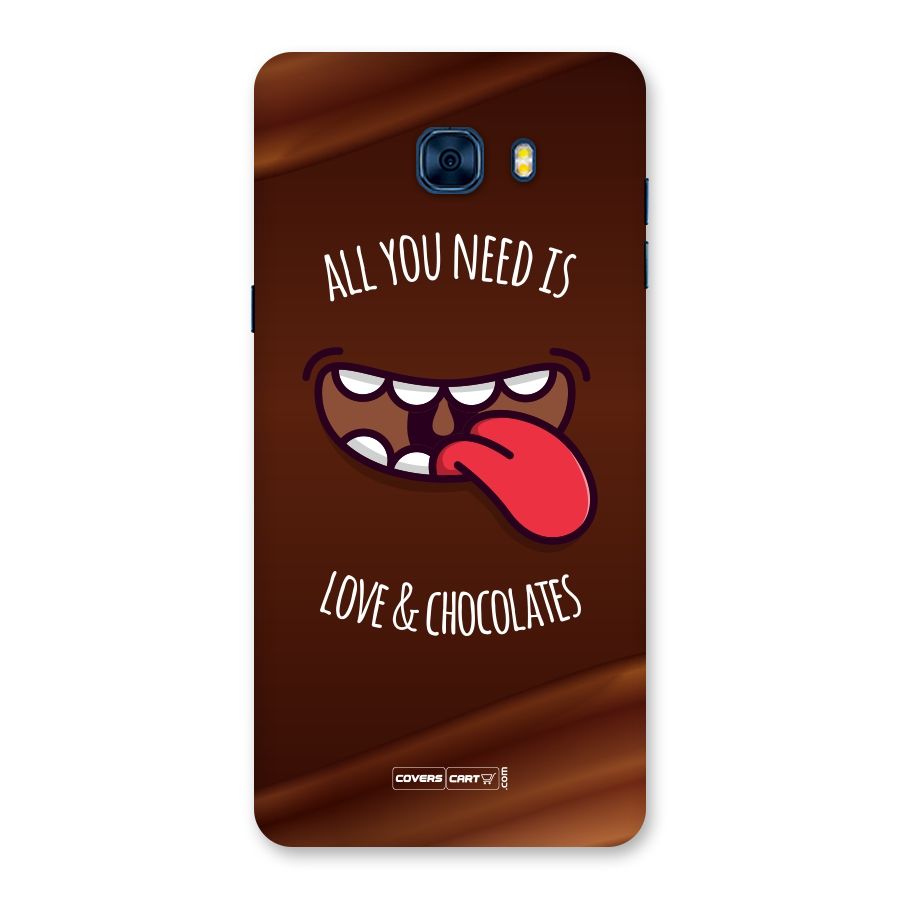 Love and Chocolates Back Case for Galaxy C7 Pro