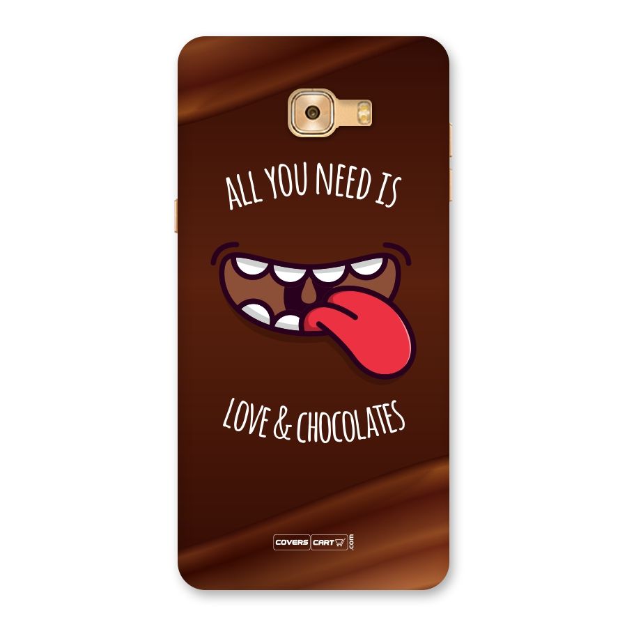 Love and Chocolates Back Case for Galaxy C9 Pro