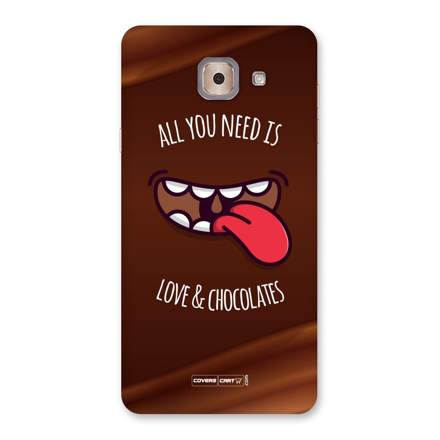 Love and Chocolates Back Case for Galaxy J7 Max