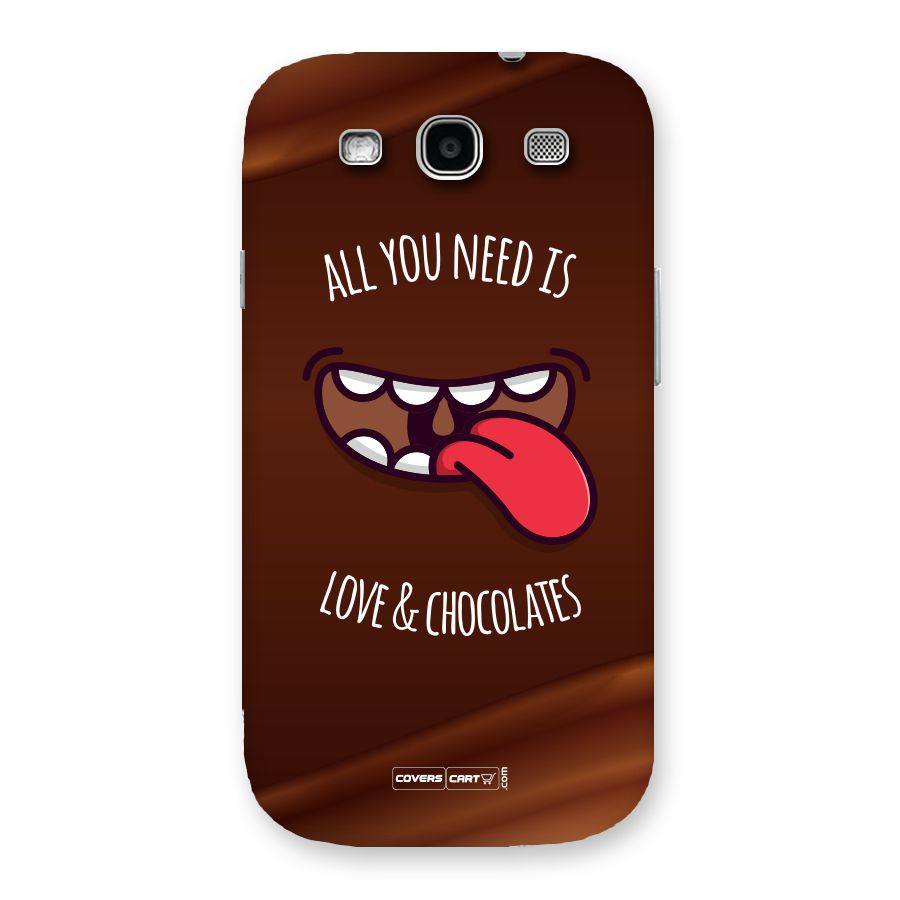 Love and Chocolates Back Case for Galaxy S3