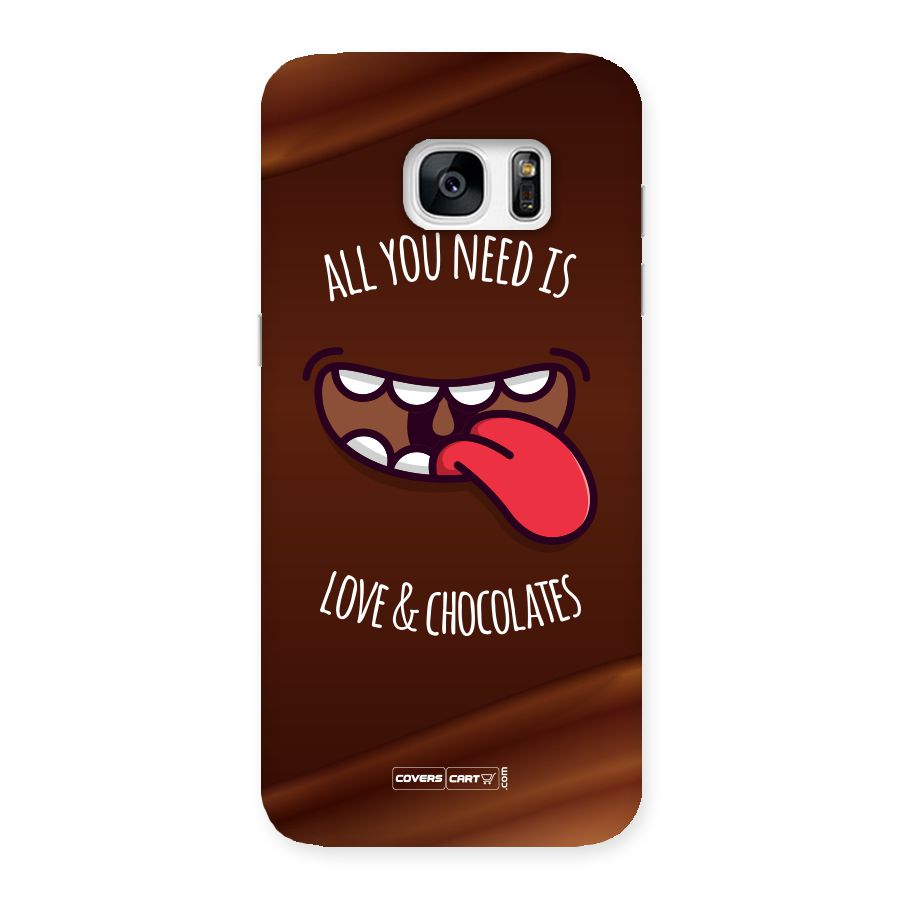 Love and Chocolates Back Case for Galaxy S7 Edge