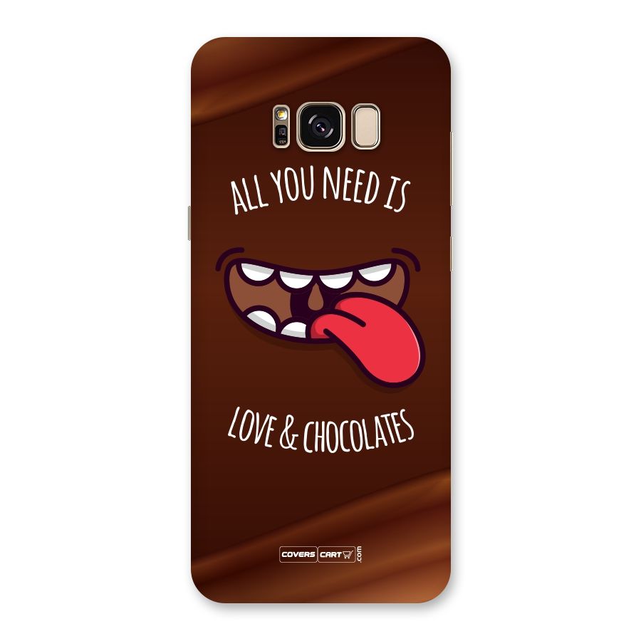 Love and Chocolates Back Case for Galaxy S8 Plus