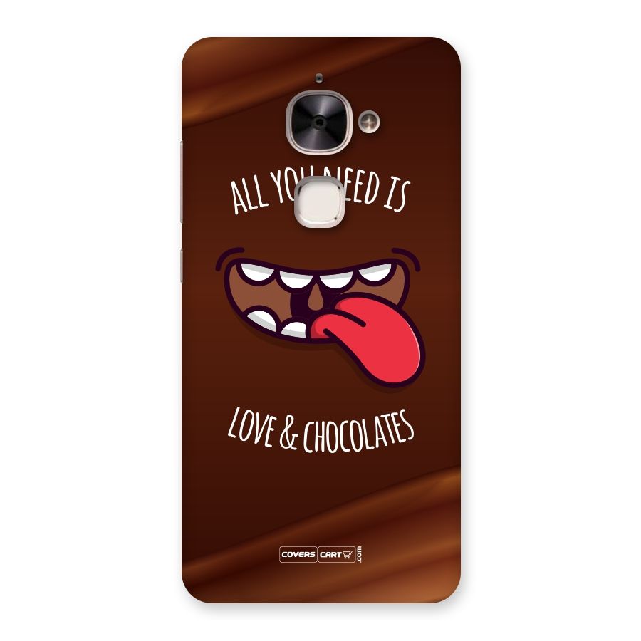 Love and Chocolates Back Case for Le 2