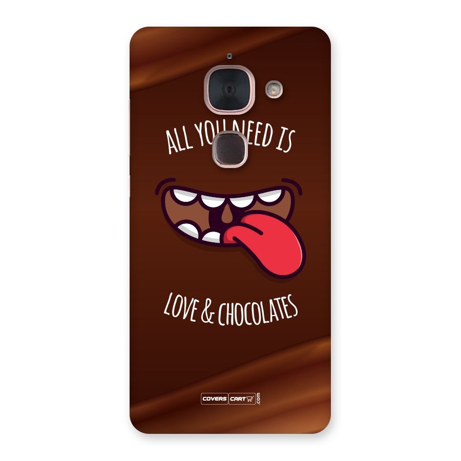 Love and Chocolates Back Case for Le Max 2