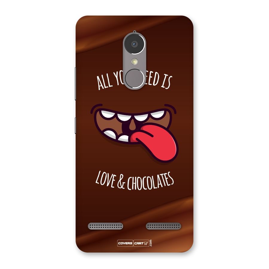 Love and Chocolates Back Case for Lenovo K6
