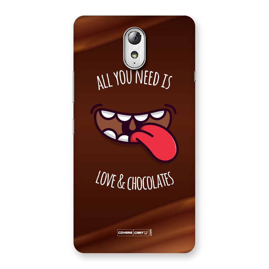 Love and Chocolates Back Case for Lenovo Vibe P1M
