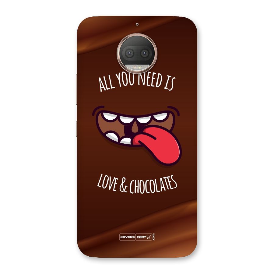 Love and Chocolates Back Case for Moto G5s Plus