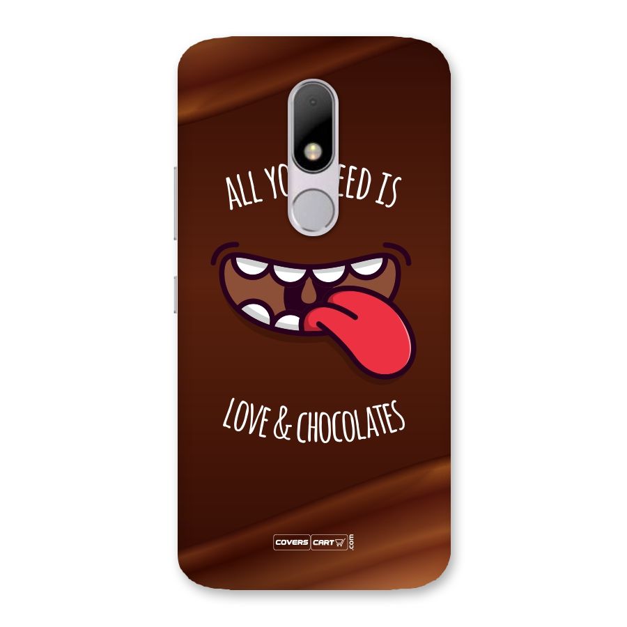 Love and Chocolates Back Case for Moto M