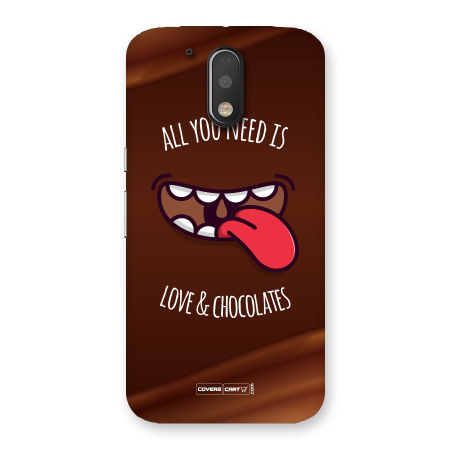 Love and Chocolates Back Case for Motorola Moto G4 Plus