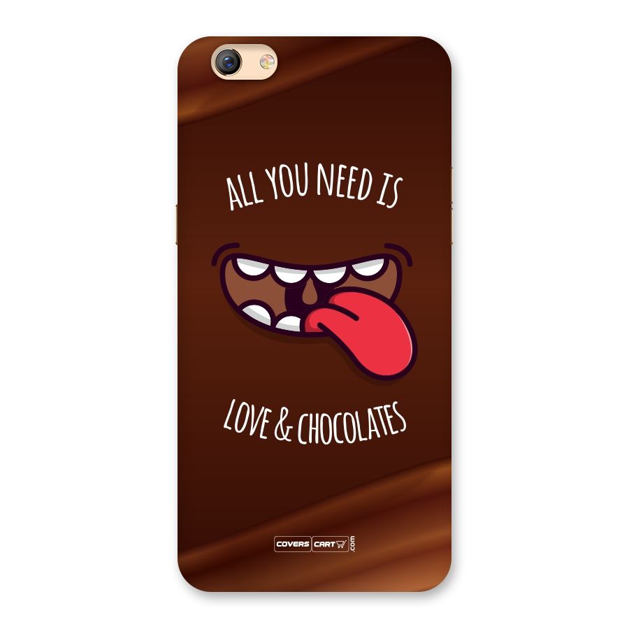 Love and Chocolates Back Case for Oppo F3 Plus