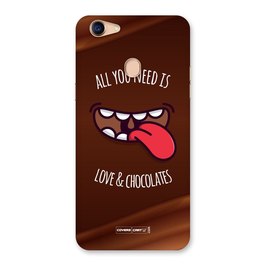 Love and Chocolates Back Case for Oppo F5