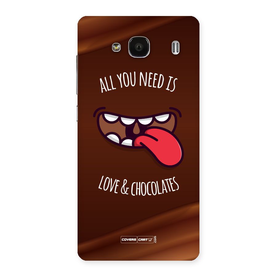 Love and Chocolates Back Case for Redmi 2 Prime