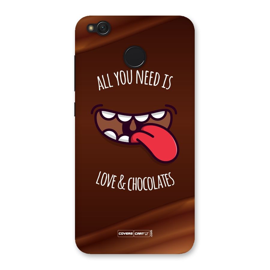 Love and Chocolates Back Case for Redmi 4