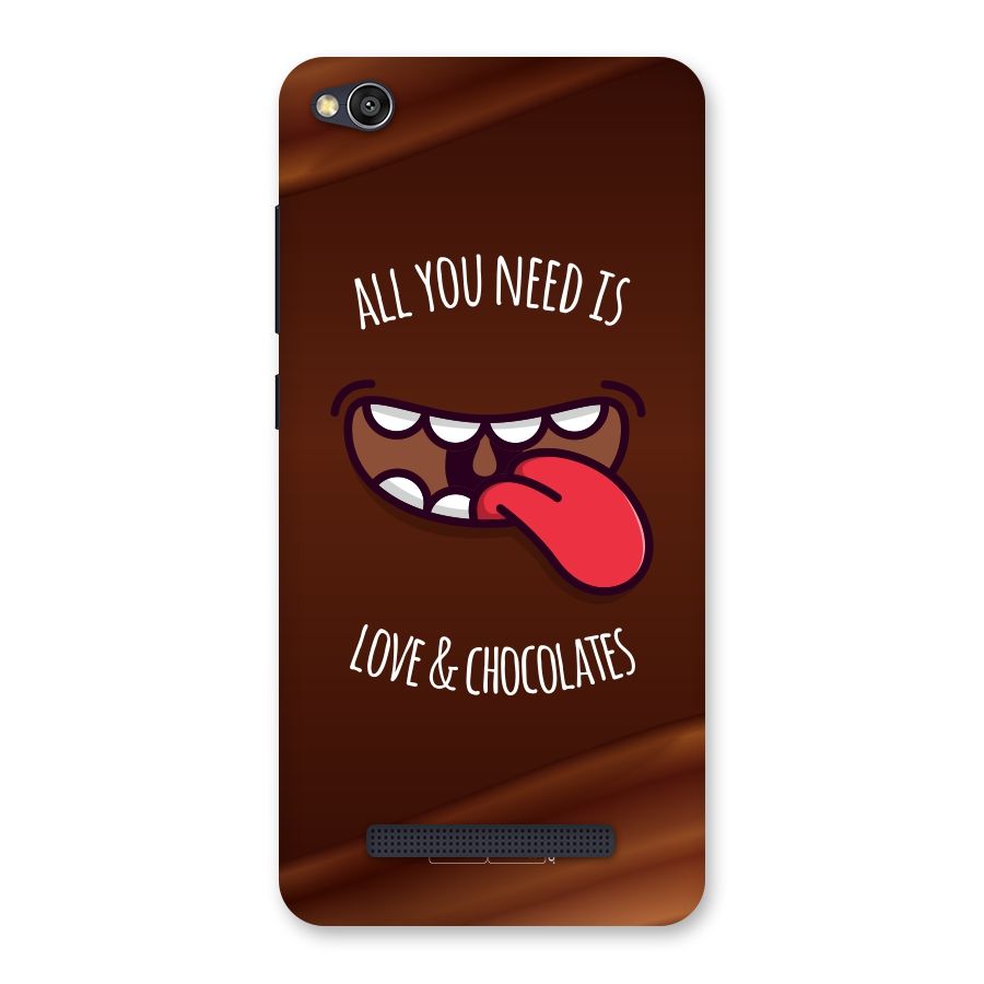 Love and Chocolates Back Case for Redmi 4A