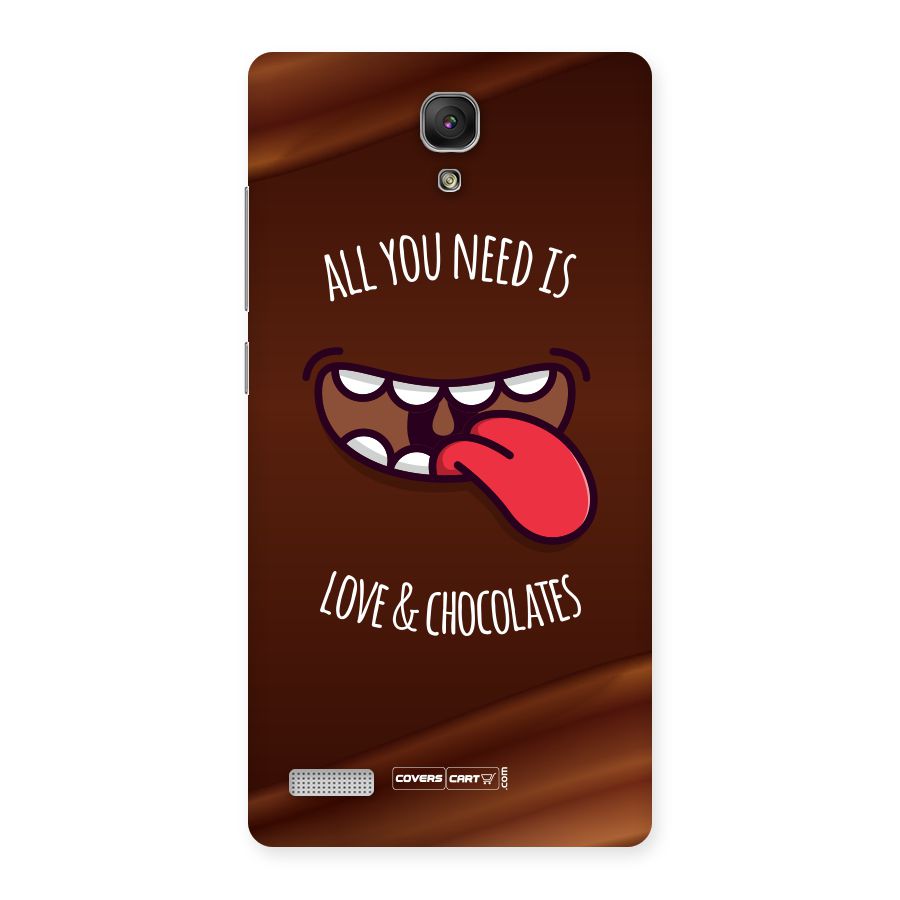 Love and Chocolates Back Case for Redmi Note Prime