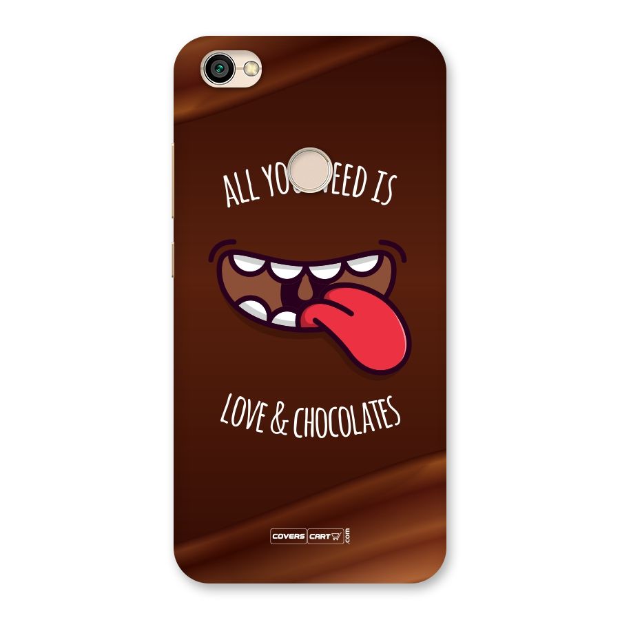 Love and Chocolates Back Case for Redmi Y1 2017