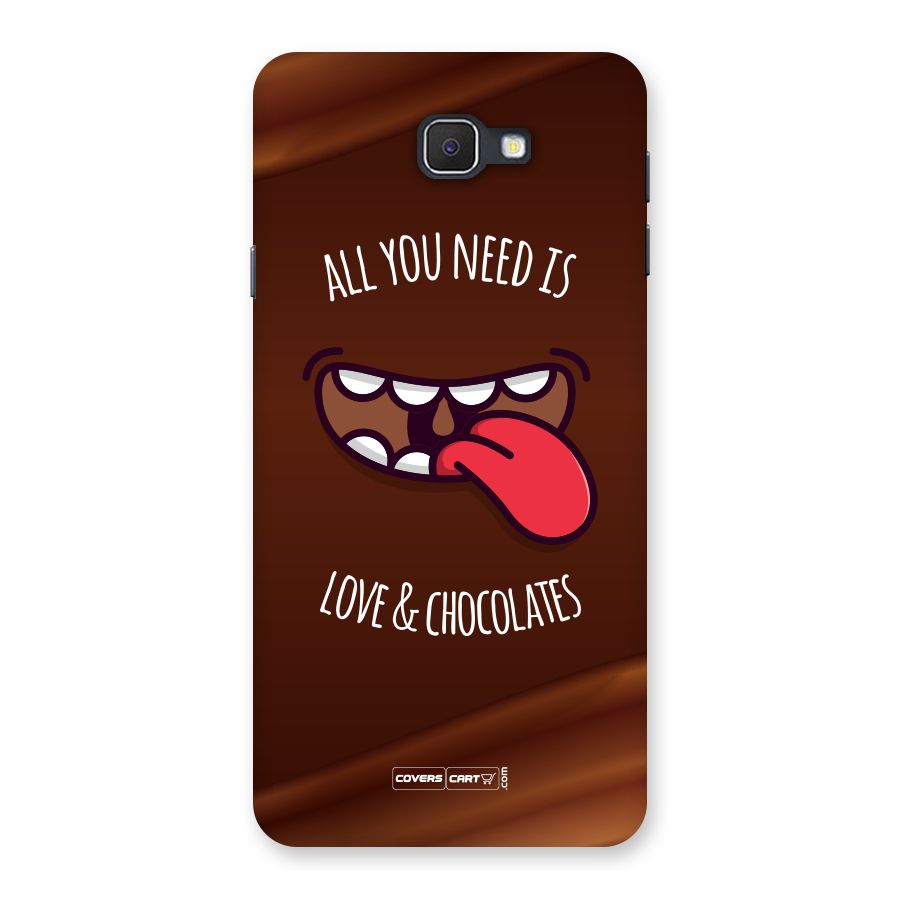Love and Chocolates Back Case for Samsung Galaxy J7 Prime