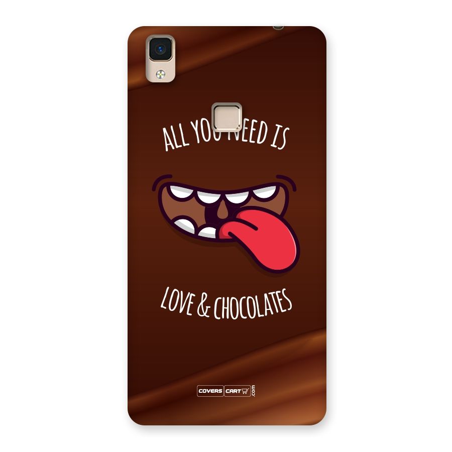 Love and Chocolates Back Case for V3 Max