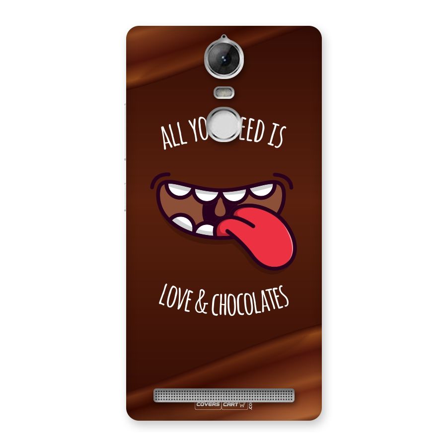 Love and Chocolates Back Case for Vibe K5 Note
