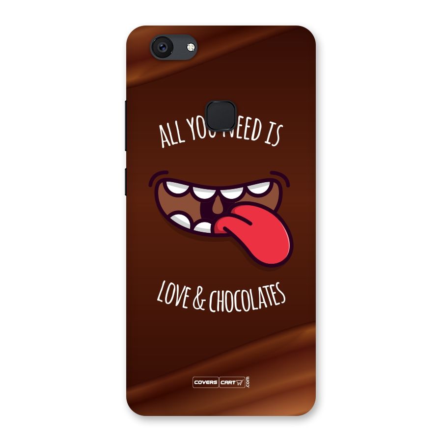 Love and Chocolates Back Case for Vivo V7 Plus