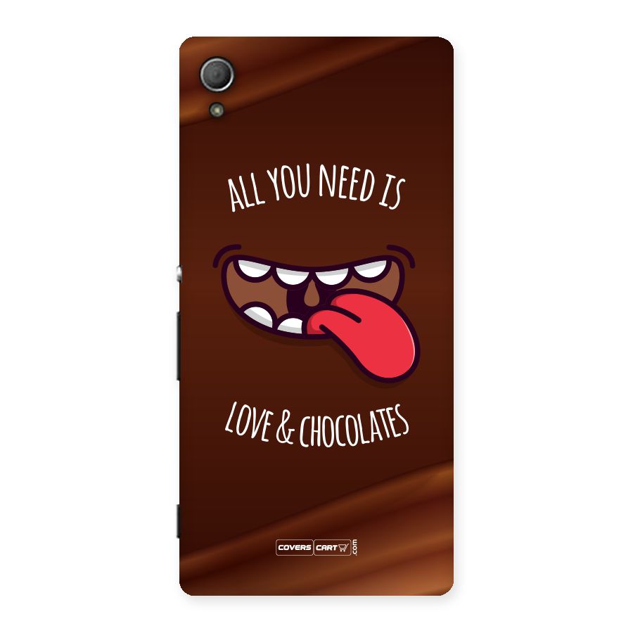 Love and Chocolates Back Case for Xperia Z3 Plus