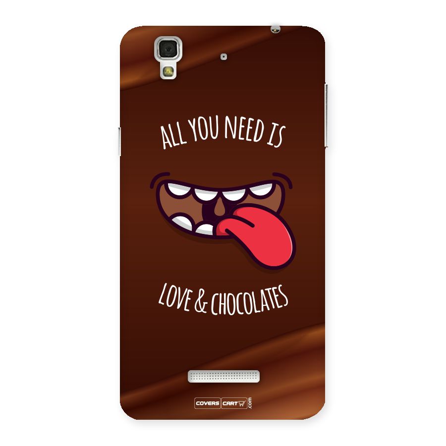 Love and Chocolates Back Case for YU Yureka Plus