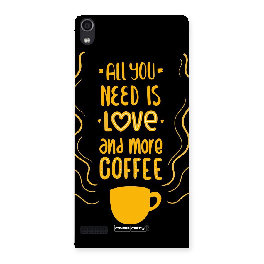 Love and More Coffee Back Case for Ascend P6