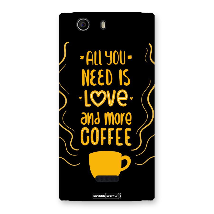 Love and More Coffee Back Case for Canvas Nitro 2 E311