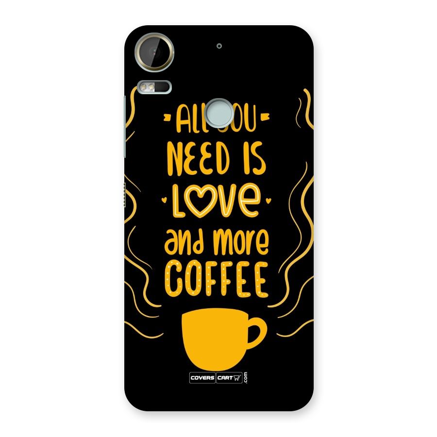 Love and More Coffee Back Case for Desire 10 Pro