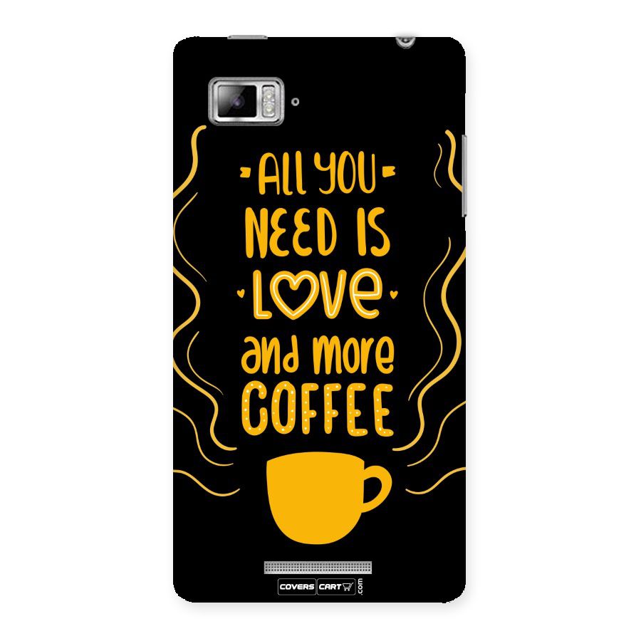 Love and More Coffee Back Case for Lenovo Vibe Z K910