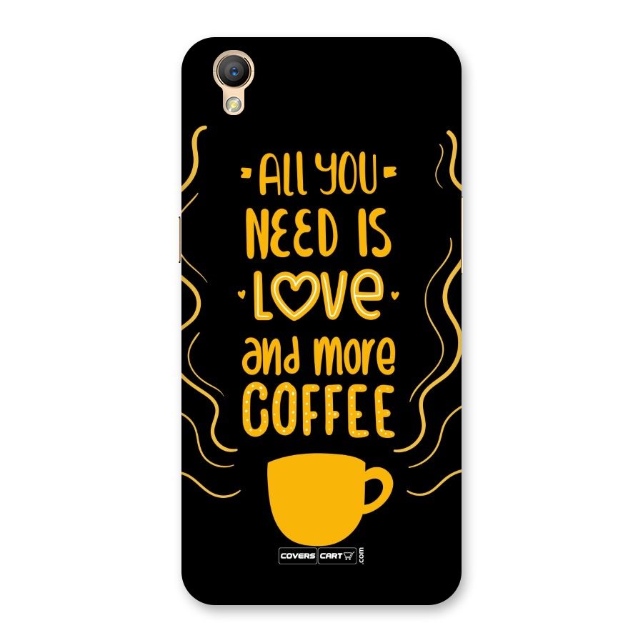 Love and More Coffee Back Case for Oppo A37