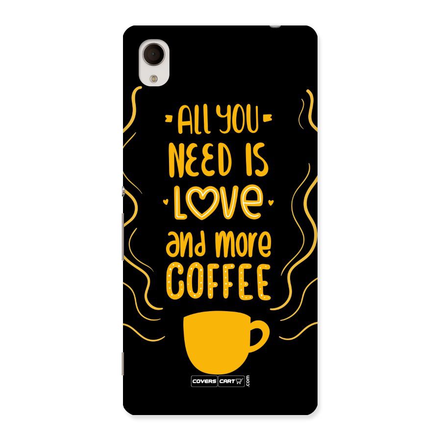 Love and More Coffee Back Case for Sony Xperia M4