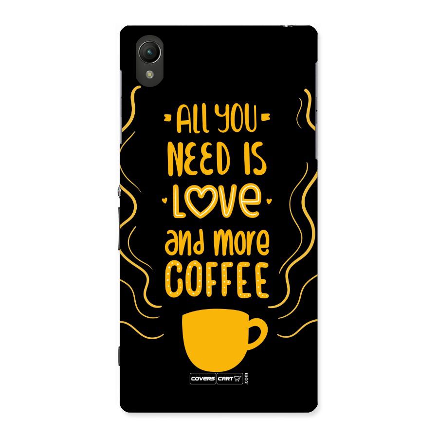 Love and More Coffee Back Case for Sony Xperia Z1
