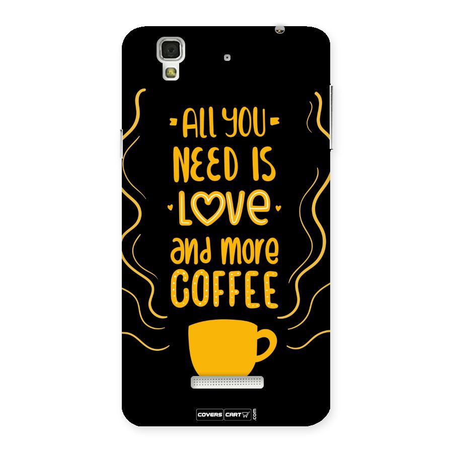 Love and More Coffee Back Case for Yu Yureka