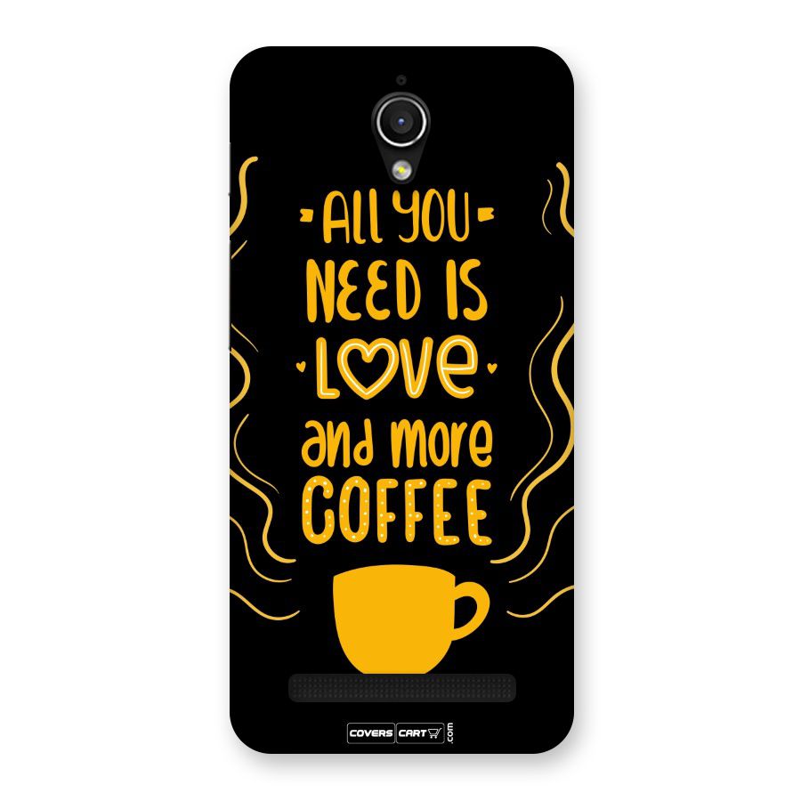 Love and More Coffee Back Case for Zenfone Go
