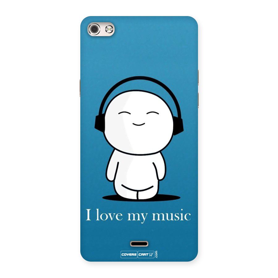 Love for Music Back Case for Micromax Canvas Silver 5