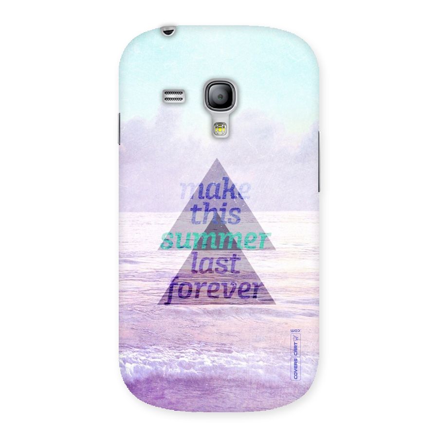 Make This Summer Last Forever Back Case for Galaxy S3 Mini