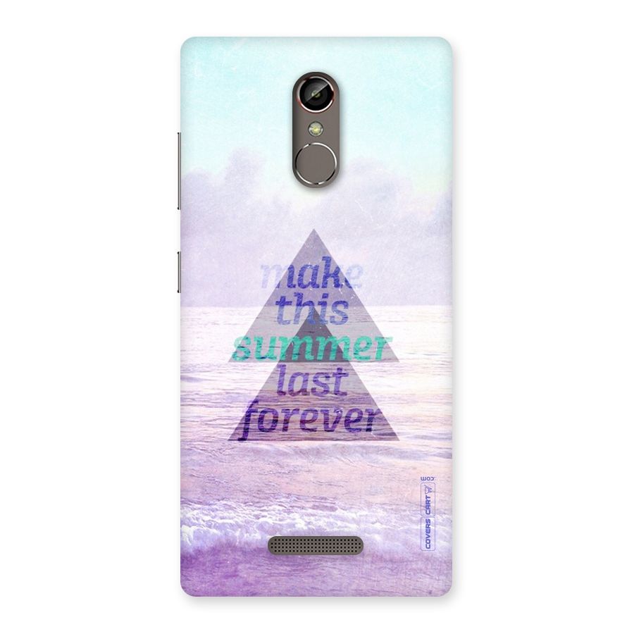 Make This Summer Last Forever Back Case for Gionee S6s