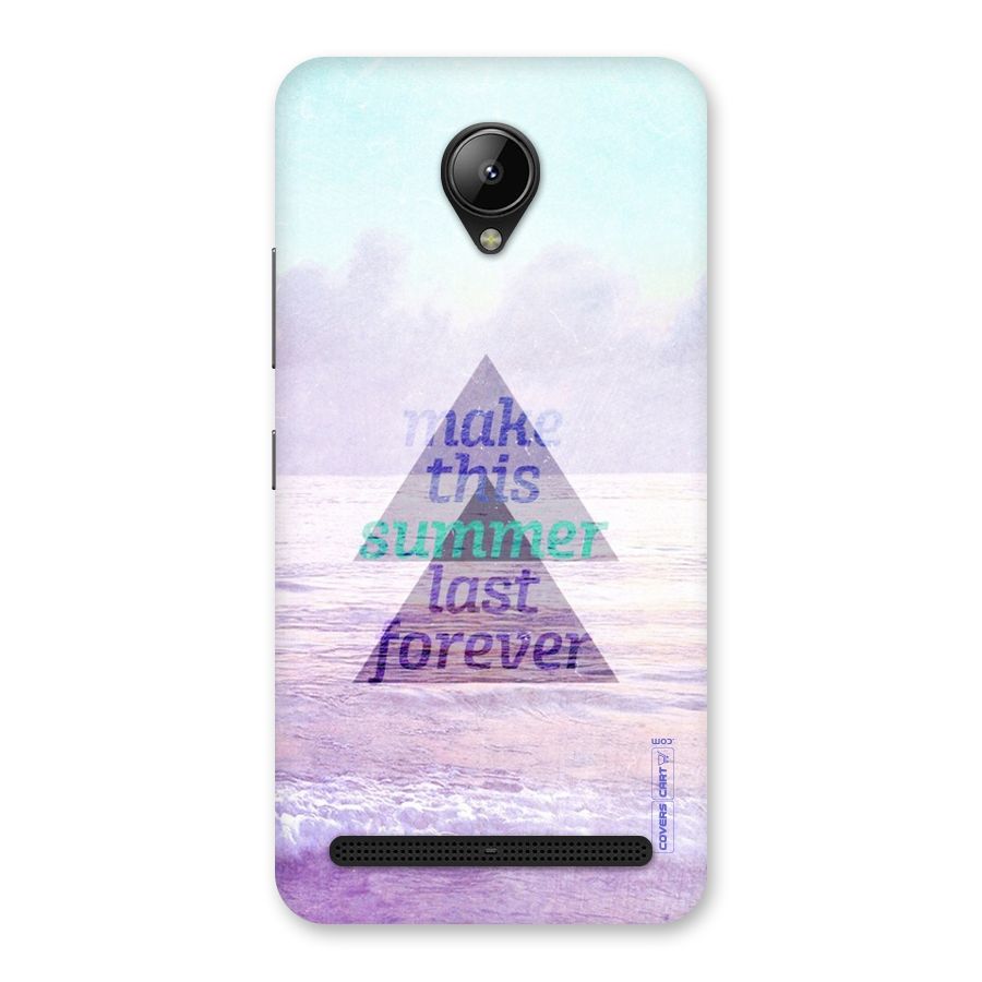 Make This Summer Last Forever Back Case for Lenovo C2