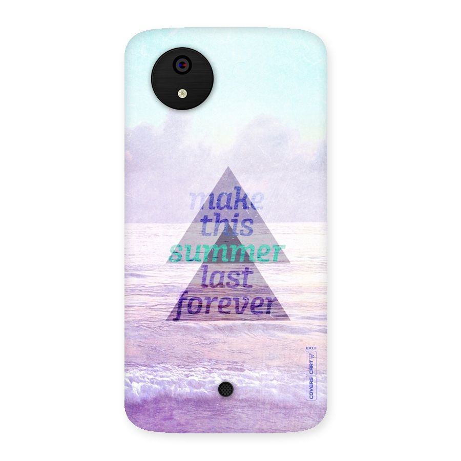 Make This Summer Last Forever Back Case for Micromax Canvas A1