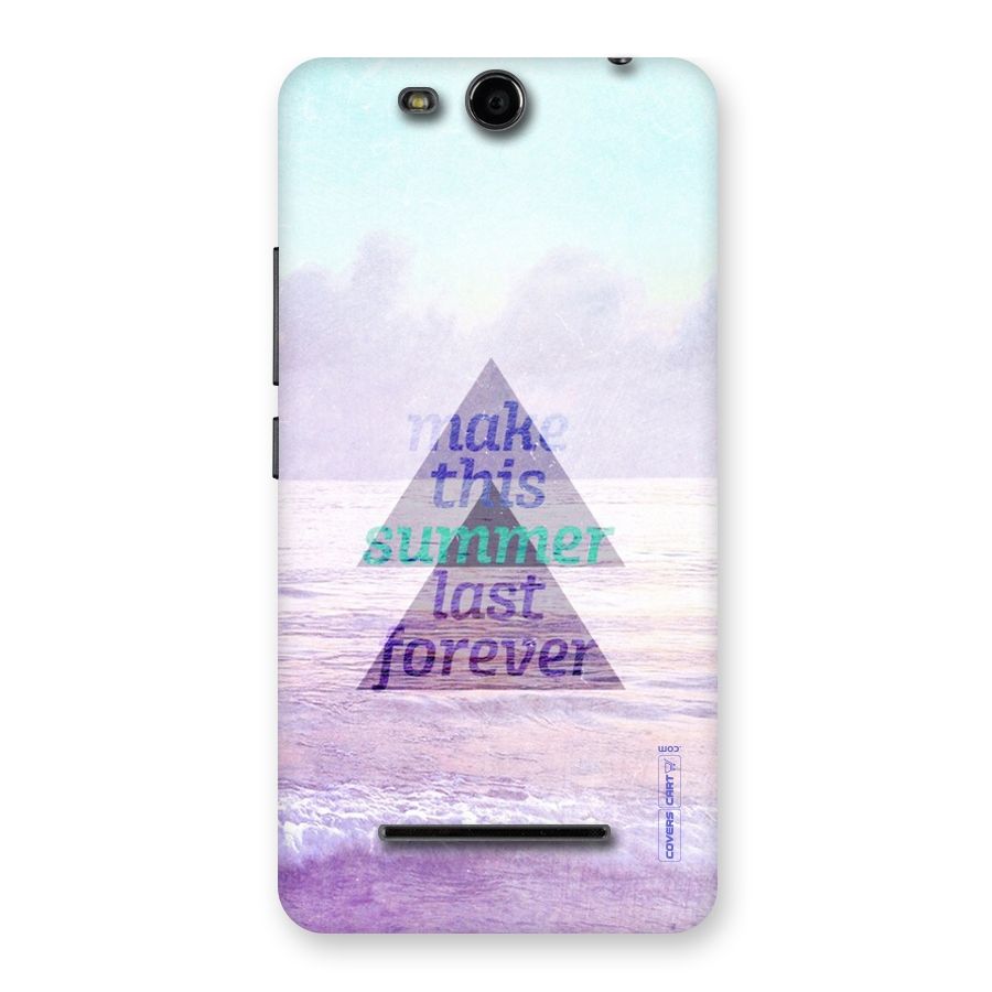 Make This Summer Last Forever Back Case for Micromax Canvas Juice 3 Q392