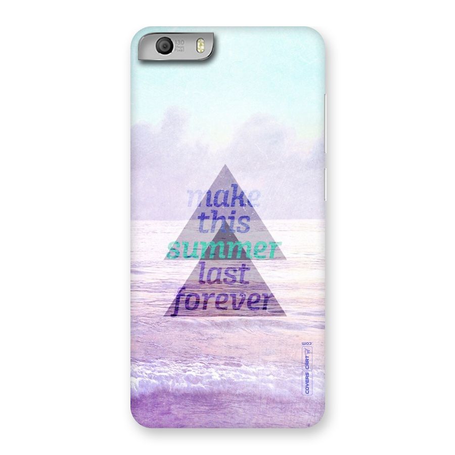 Make This Summer Last Forever Back Case for Micromax Canvas Knight 2